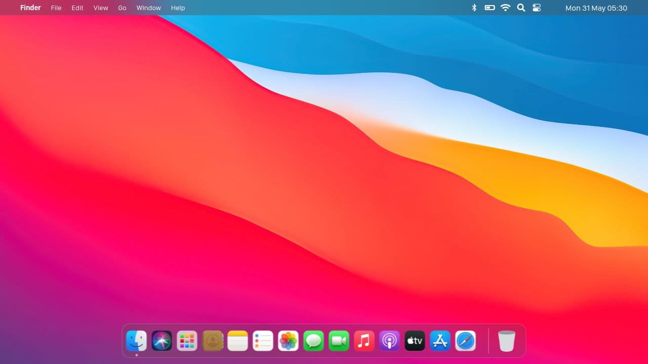 macOS Dock (Big Sur) cover